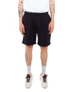 Shaka Wear SHGFS Unisex Garment-Dyed Shorts – Black (on model)