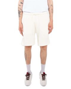 Shaka Wear SHGFS Unisex Garment-Dyed Shorts – Cream (on model)