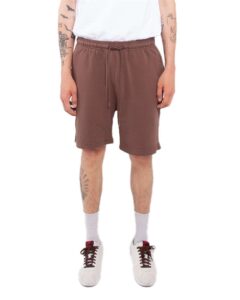 Shaka Wear SHGFS Unisex Garment-Dyed Shorts – Mocha (on model)