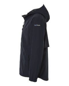 HUK H400148 Men’s Rover Rain Jacket – Black (side)