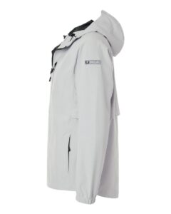 HUK H400148 Men’s Rover Rain Jacket – Harbor Mist (side)
