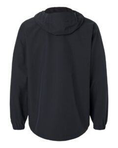 HUK H400159 Men’s Storm Rain Jacket – Black (back)