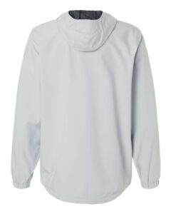HUK H400159 Men’s Storm Rain Jacket – Harbor Mist (back)