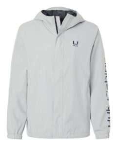 HUK H400159 Men’s Storm Rain Jacket – Harbor Mist