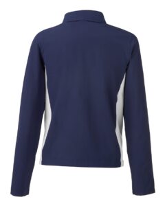Under Armour 1389661 Women’s Rival Stretch Jacket – Midnight Navy/ White (back)