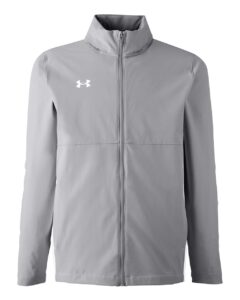Under Armour 1390159 Men’s Rival Stretch Jacket – Mod Grey/ White