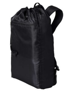 BAGedge BE278 Getaway Cinchback Travel Backpack – Black
