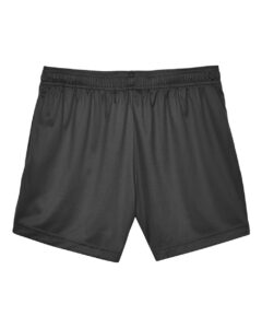 Team 365 TT11SHW Women’s Zone Performance Shorts – Black (back)