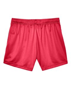 Team 365 TT11SHW Women’s Zone Performance Shorts – Sport Red (back)