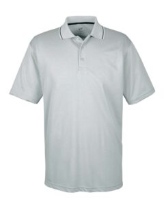 UltraClub 8406 Men’s Cool & Dry Sport Two-Tone Polo – Grey/ Black