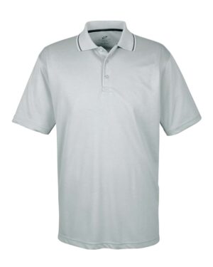 UltraClub 8406 Men’s Cool & Dry Sport Two-Tone Polo – Grey/ Black