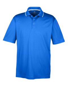 UltraClub 8406 Men’s Cool & Dry Sport Two-Tone Polo – Royal/ White
