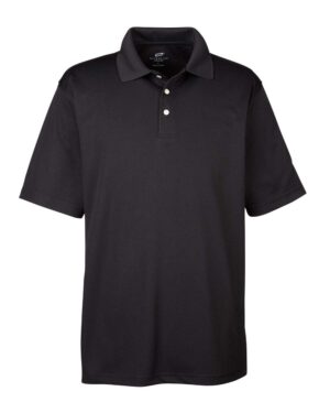 UltraClub 8445 Men’s Cool & Dry Stain-Release Performance Polo – Black