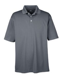 UltraClub 8445 Men’s Cool & Dry Stain-Release Performance Polo – Charcoal