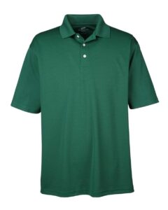 UltraClub 8445 Men’s Cool & Dry Stain-Release Performance Polo – Forest Green