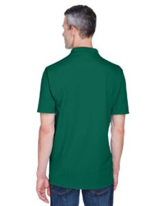 UltraClub 8445 Men’s Cool & Dry Stain-Release Performance Polo – Forest Green (on model back)
