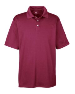 UltraClub 8445 Men’s Cool & Dry Stain-Release Performance Polo – Maroon
