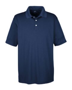 UltraClub 8445 Men’s Cool & Dry Stain-Release Performance Polo – Navy