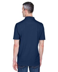 UltraClub 8445 Men’s Cool & Dry Stain-Release Performance Polo – Navy (on model back)