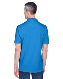 UltraClub 8445 Men’s Cool & Dry Stain-Release Performance Polo – Pacific Blue (on model back)