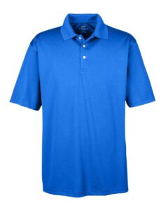 UltraClub 8445 Men’s Cool & Dry Stain-Release Performance Polo – Royal