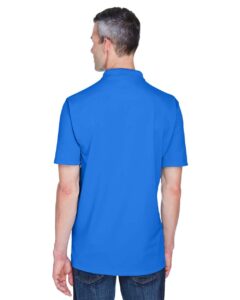 UltraClub 8445 Men’s Cool & Dry Stain-Release Performance Polo – Royal (on model back)