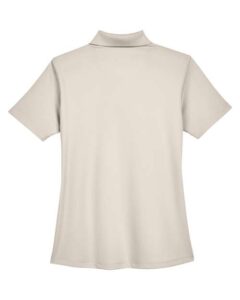 UltraClub 8445L Women’s Cool & Dry Stain-Release Performance Polo – Stone (back)
