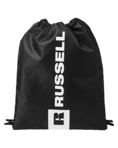 Russell Athletic UB84UCS Lay-Up Carrysack Drawstring Bag – Black (back)