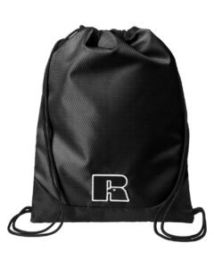 Russell Athletic UB84UCS Lay-Up Carrysack Drawstring Bag – Black
