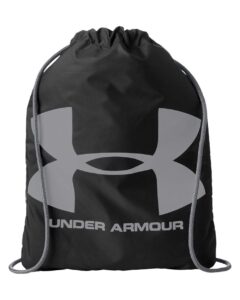 Under Armour 1240539 Ozsee Sackpack Drawstring Bag – Black/ Steel