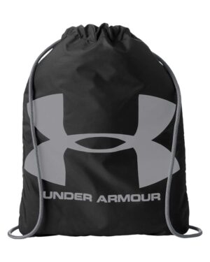 Under Armour 1240539 Ozsee Sackpack Drawstring Bag – Black/ Steel