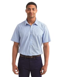 Artisan Collection by Reprime RP221 Men’s Microcheck Gingham Cotton Shirt