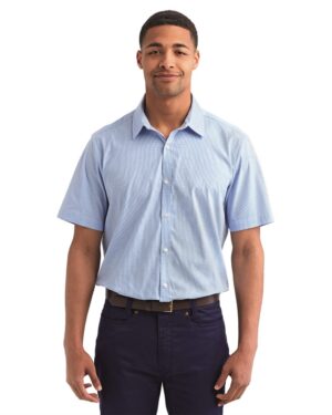 Artisan Collection by Reprime RP221 Men’s Microcheck Gingham Cotton Shirt