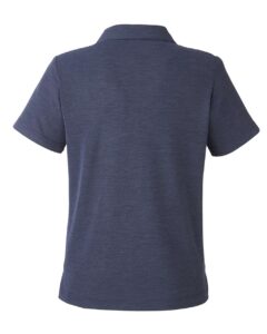 CORE365 CE112W Women’s Fusion ChromaSoft™ Pique Polo – Classic Navy Heather (back)