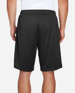 Team 365 TT11SH Men’s Zone Performance Shorts – Black (on model back)