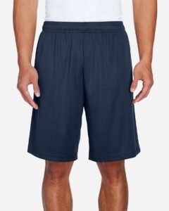 Team 365 TT11SH Men’s Zone Performance Shorts – Sport Dark Navy (on model)
