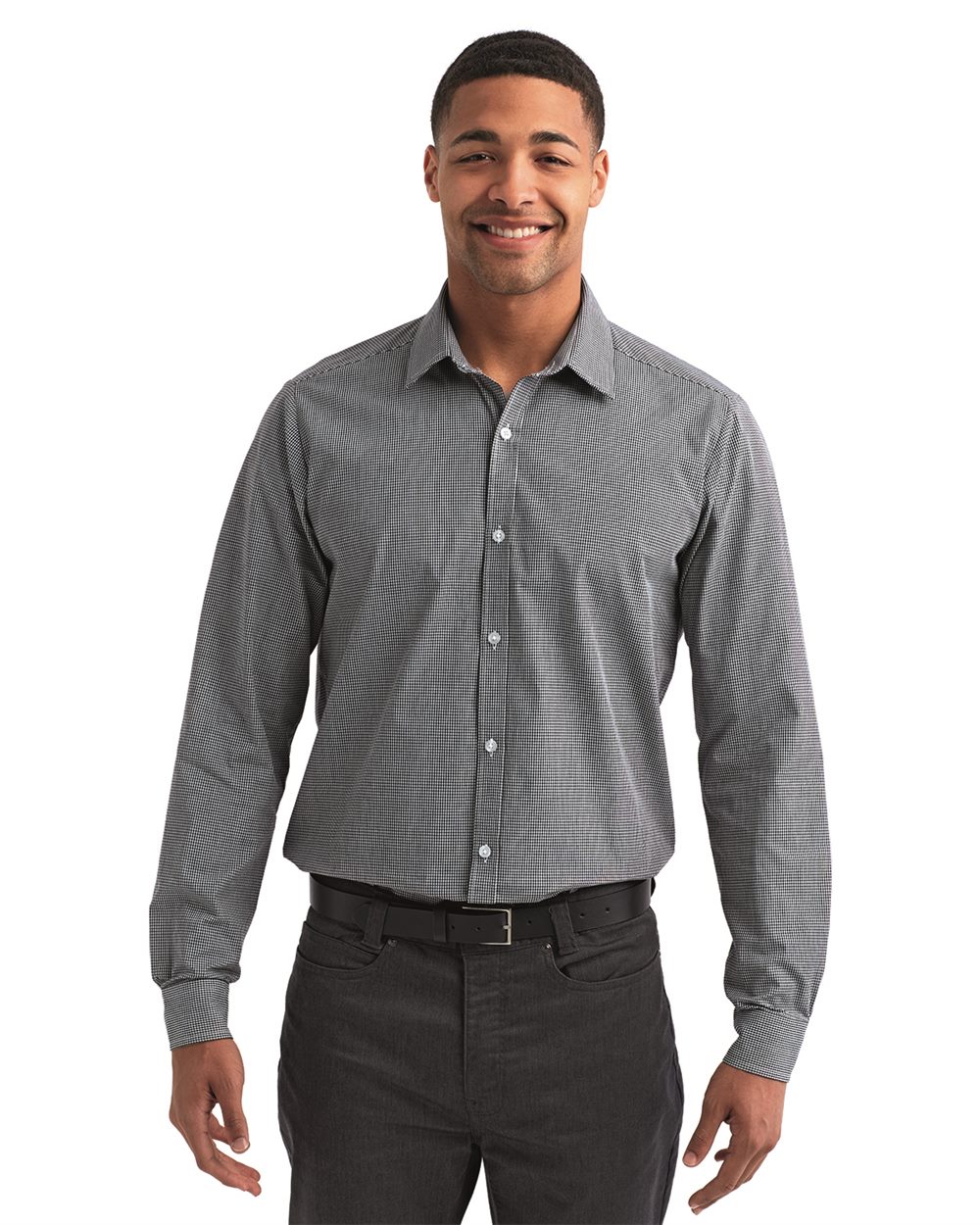 Artisan Collection by Reprime RP220 Men’s Microcheck Gingham Cotton Shirt Artisan Collection by Reprime RP220 Men’s Microcheck Gingham Cotton Shirt