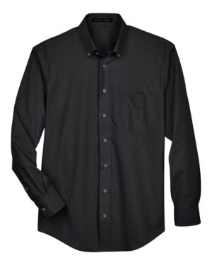 Devon & Jones D620 Men’s Crown Collection® Broadcloth Woven Dress Shirt – Black