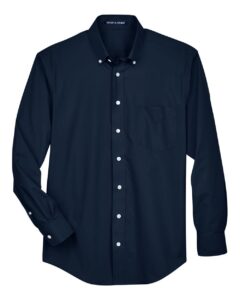 Devon & Jones D620 Men’s Crown Collection® Broadcloth Woven Dress Shirt – Navy