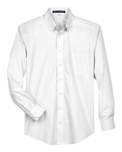 Devon & Jones D620 Men’s Crown Collection® Broadcloth Woven Dress Shirt – White
