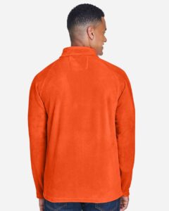 Team 365 TT90 Men’s Campus Microfleece Jacket – Sport Orange (on model back)
