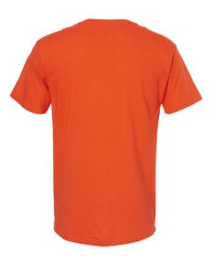 M&O 4800 Men’s Gold Soft Touch T-Shirt – Burnt Orange (back)