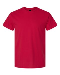 Gildan 3000 Unisex Light Cotton T-Shirt – Cherry Red