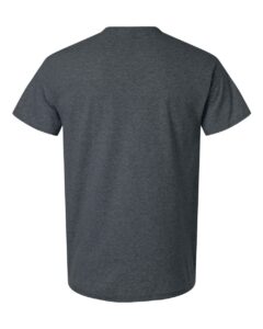Gildan 3000 Unisex Light Cotton T-Shirt – Dark Heather (back)