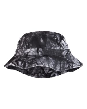 Adams Headwear VA101 Vacationer Bucket Hat – Black Tie Dye