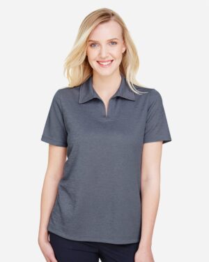 Devon & Jones DG22W Women’s CrownLux Performance® Address Melange Polo