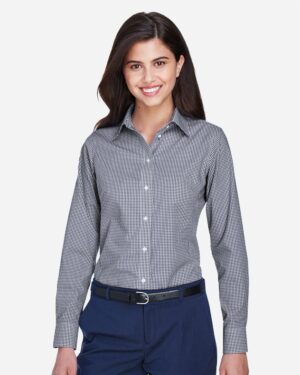 Devon & Jones D640W Women’s Crown Collection® Gingham Check Woven Dress Shirt
