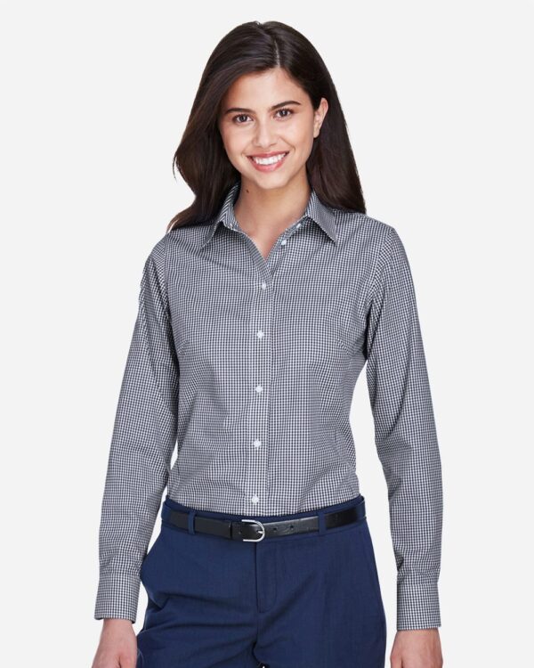 Devon & Jones Devon & Jones D640W Women’s Crown Collection® Gingham Check Woven Dress Shirt