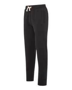 MV Sport 22744 Unisex Vintage Fleece Joggers – Black (side)