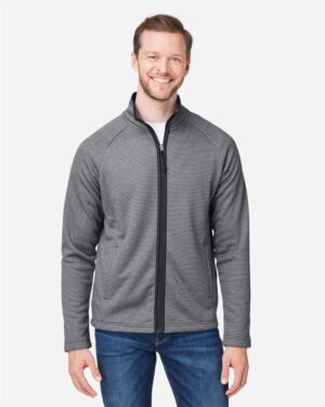 CORE365 CE72 Men’s Venture Heathered Stripe Full-Zip Jacket